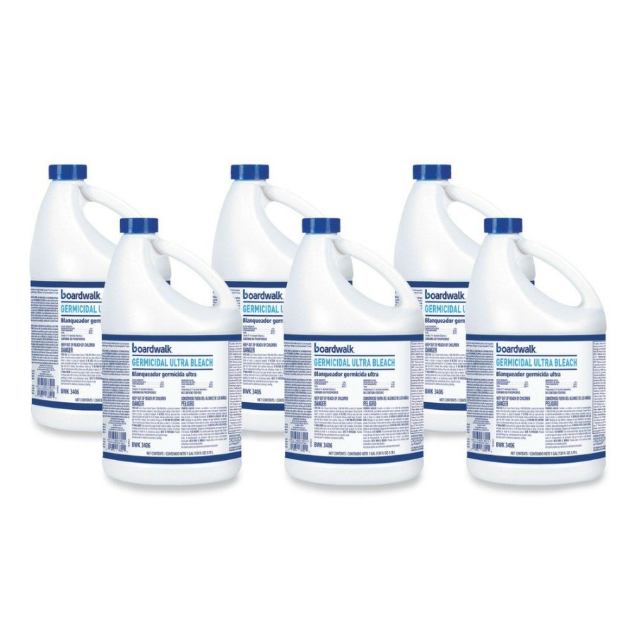 Facility Maintenance & Supplies Boardwalk Cleaners | Boardwalk 11007195044 1 Gal. Bottle Ultra Germicidal Bleach (6/Carton)