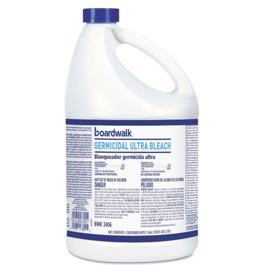 Facility Maintenance & Supplies Boardwalk Cleaners | Boardwalk 11007195044 1 Gal. Bottle Ultra Germicidal Bleach (6/Carton)