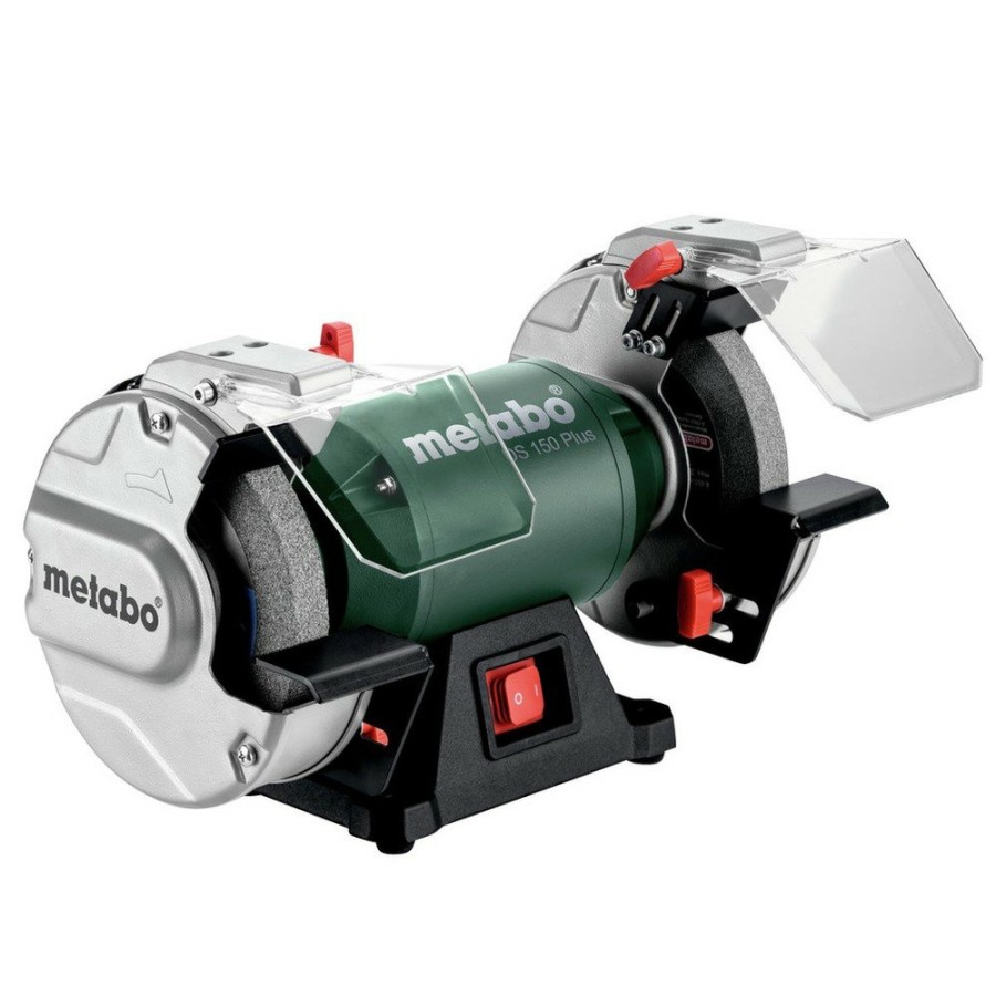 Power Tools Metabo Bench Grinders | Metabo 604160420 Ds 150 Plus 110V - 120V 400 Watts 3600 Rpm 6 In. Corded Heavy-Duty Bench Grinder