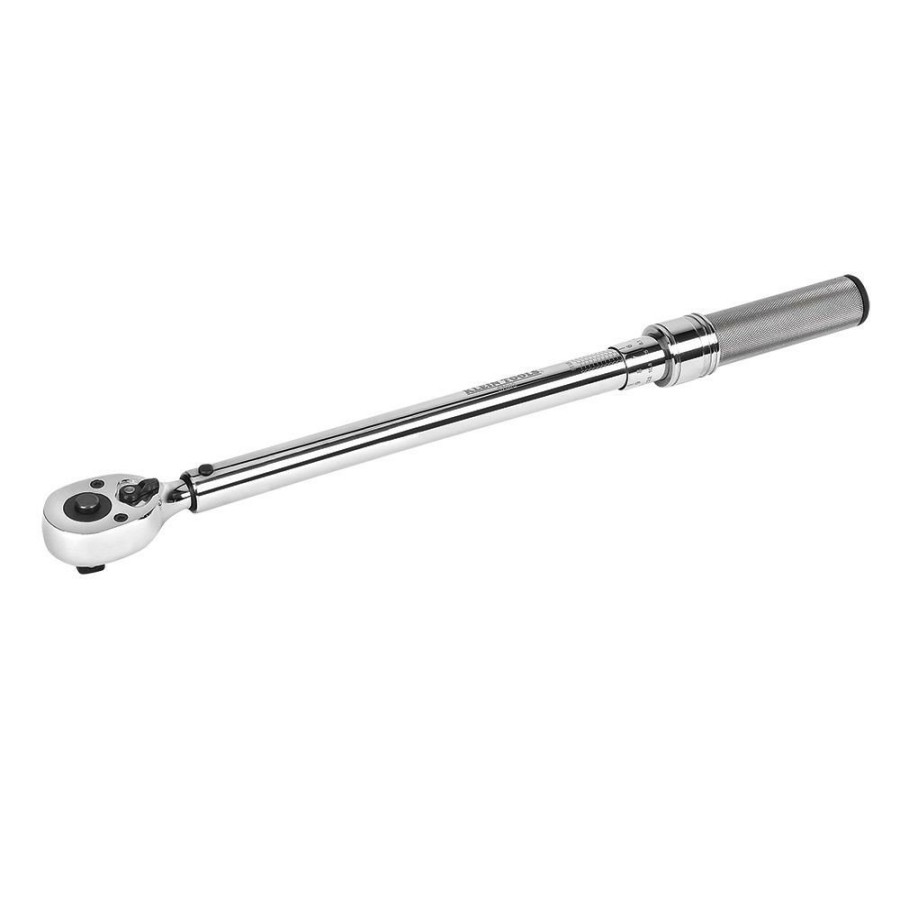 Hand Tools Klein Tools Torque Wrenches | Klein Tools 57000 14 In. Length, 3/8 In. Torque Wrench Square Drive