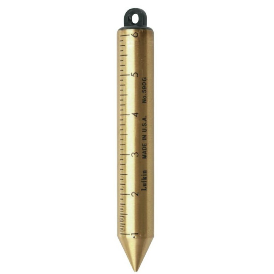 Hand Tools Lufkin Measuring Accessories | Lufkin 590Gn Inage 20Oz. 1/8 In. Oil Gauging Plumb Bob - Brass