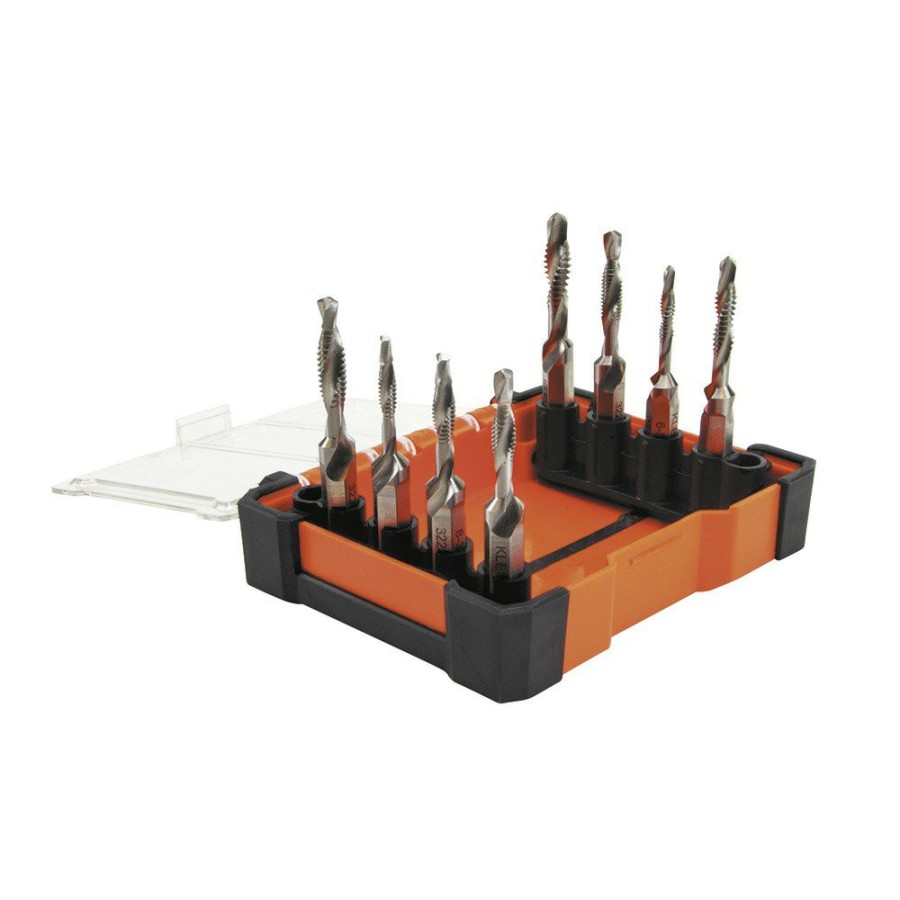 Power Tool Accessories Klein Tools Bits And Bit Sets | Klein Tools 32217 8-Piece Drill Tap Tool Kit