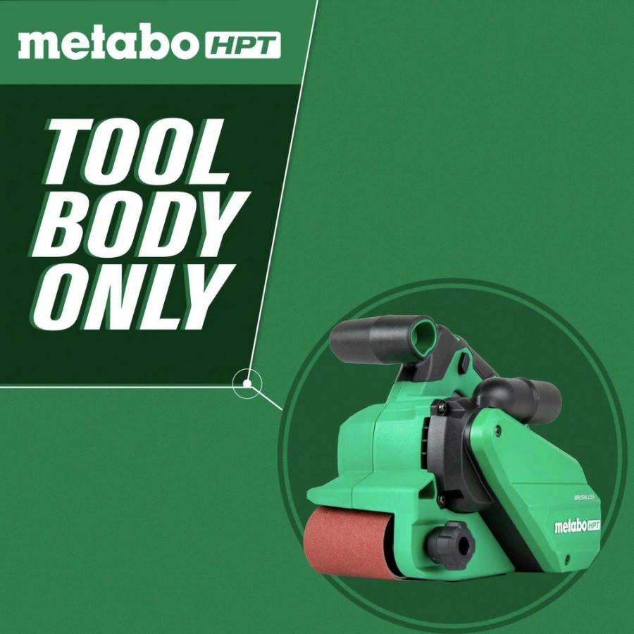 Power Tools Metabo HPT Belt Sanders | Metabo Hpt Sb3608Daq4M 36V Multivolt Brushless Lithium-Ion 3 In. X 21 In. Cordless Belt Sander (Tool Only)