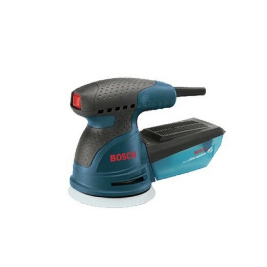 Power Tools Bosch Random Orbital Sanders | Bosch Ros20Vsc 5 In. Vs Palm Random Orbit Sander Kit With Canvas Carrying Bag