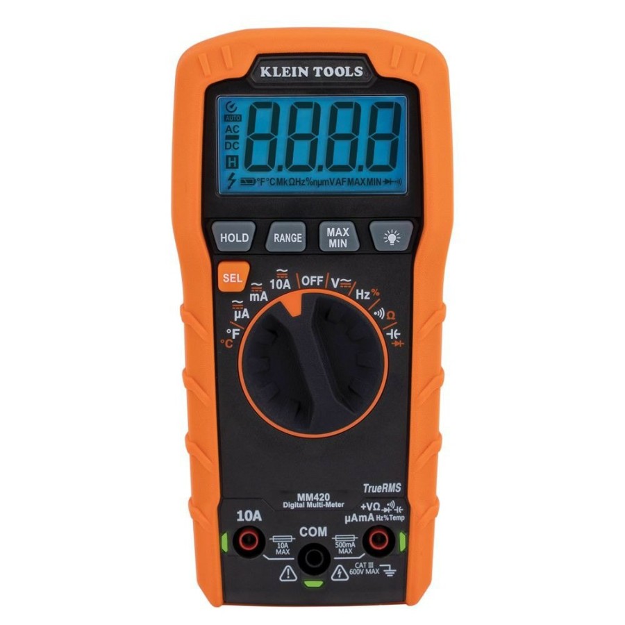 Automotive Klein Tools Multimeters | Klein Tools Mm420 600V Trms Auto-Ranging Digital Multimeter