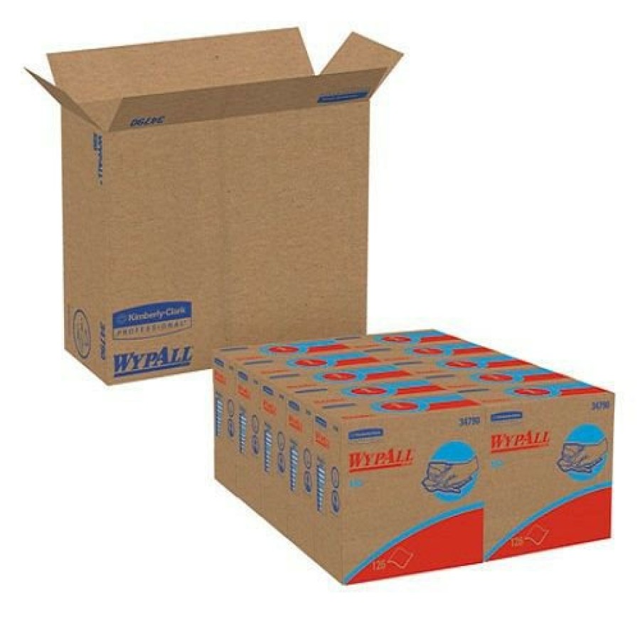 Facility Maintenance & Supplies WypAll | Wypall 34790Ct General Clean X60 Pop-Up Box 8.34 In. X 16.8 In. Cloths - White (1260/Carton)