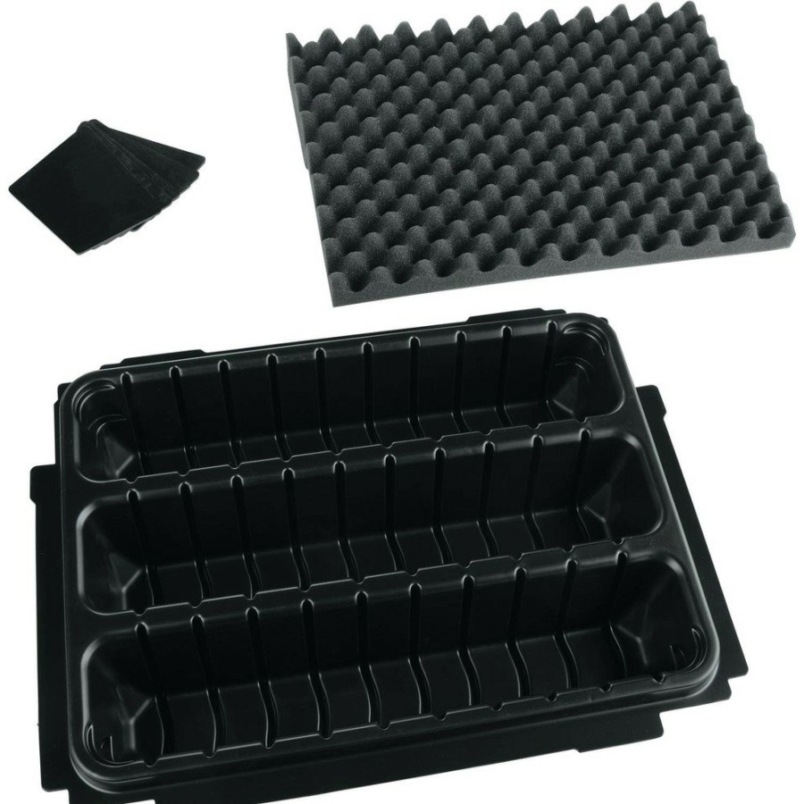 Tool Storage Makita | Makita P-83696 Makpac Interlocking Case 3 Row Insert Tray With 6 Dividers And Foam Lid