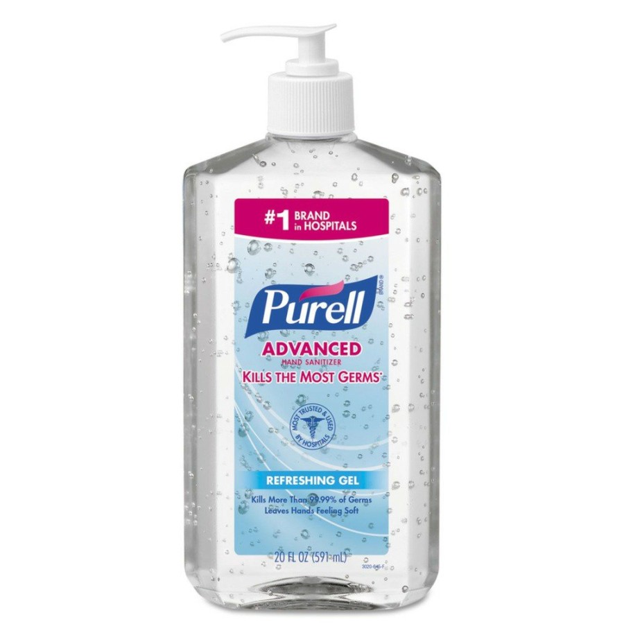 Facility Maintenance & Supplies PURELL Hand Sanitizers | Purell 3023-12 Advanced 20 Oz. Instant Hand Sanitizer Pump Bottle - Clean Scent (12/Carton)