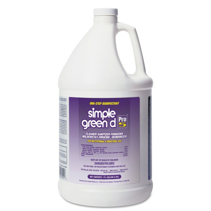 Facility Maintenance & Supplies Simple Green Cleaners | Simple Green 3410000430501 1 Gal. D Pro 5 Disinfectant