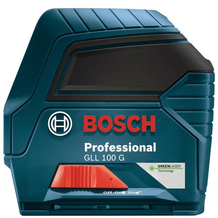 Hand Tools Bosch Rotary Lasers | Factory Reconditioned Bosch Gll100Gx-Rt Green-Beam Self-Leveling Cross-Line Laser