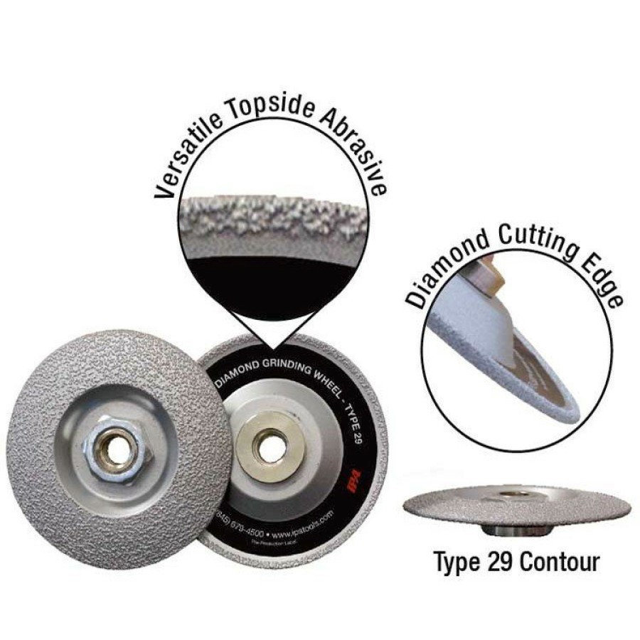 Power Tool Accessories IPA Grinding Wheels | Ipa 8150 4.5 In. Diamond Grinding Wheel