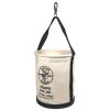 Tool Storage Klein Tools | Klein Tools 5109Ps 12 In. Canvas Straight-Wall Bucket With Pocket And Swivel Snap