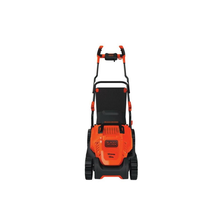 Outdoor Power Tools & Equipment Black & Decker | Black & Decker Bemw472Bh 120V 10 Amp Brushed 15 In. Corded Lawn Mower With Comfort Grip Handle