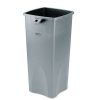 Facility Maintenance & Supplies Rubbermaid Commercial | Rubbermaid Commercial Fg356988Gray Untouchable 23 Gallon Square Plastic Waste Container - Gray