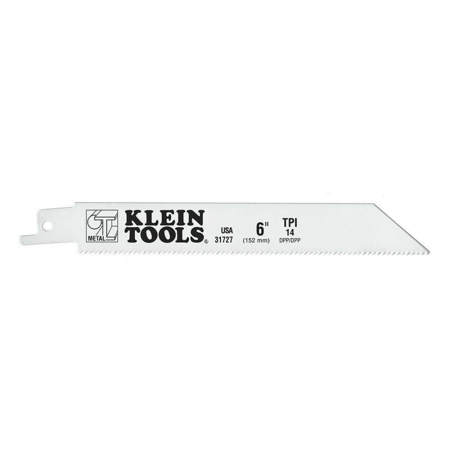 Power Tool Accessories Klein Tools Reciprocating Saw Blades | Klein Tools 31727 5-Piece 6 In. 14 Tpi Reciprocating Saw Blade Set