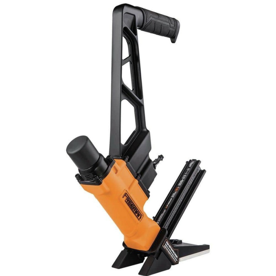 Air Tools And Equipment Freeman Nail Guns | Freeman G2F18Glcn 2Nd Generation 18 Gauge 1-3/4 In. Pneumatic L-Cleat Flooring Nailer With Fiberglass Mallet