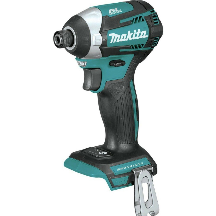 Power Tools Makita Impact Drivers | Factory Reconditioned Makita Xdt14Z-R 18V Lxt Brushless Lithium-Ion Cordless Quick-Shift Mode 3-Speed Impact Driver (Tool Only)