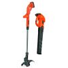 Outdoor Power Tools & Equipment Black & Decker | Black & Decker Bck279D2 20V Max Brushed Lithium-Ion Cordless Axial Leaf Blower And String Trimmer/ Edger Combo Kit With (2) 1.5 Ah Batteries