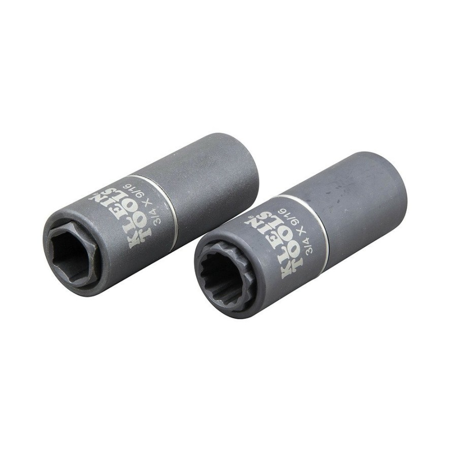 Power Tool Accessories Klein Tools Sockets | Klein Tools 66001 2-In-1 12 Point 3/4 In./ 9/16 In. Impact Socket