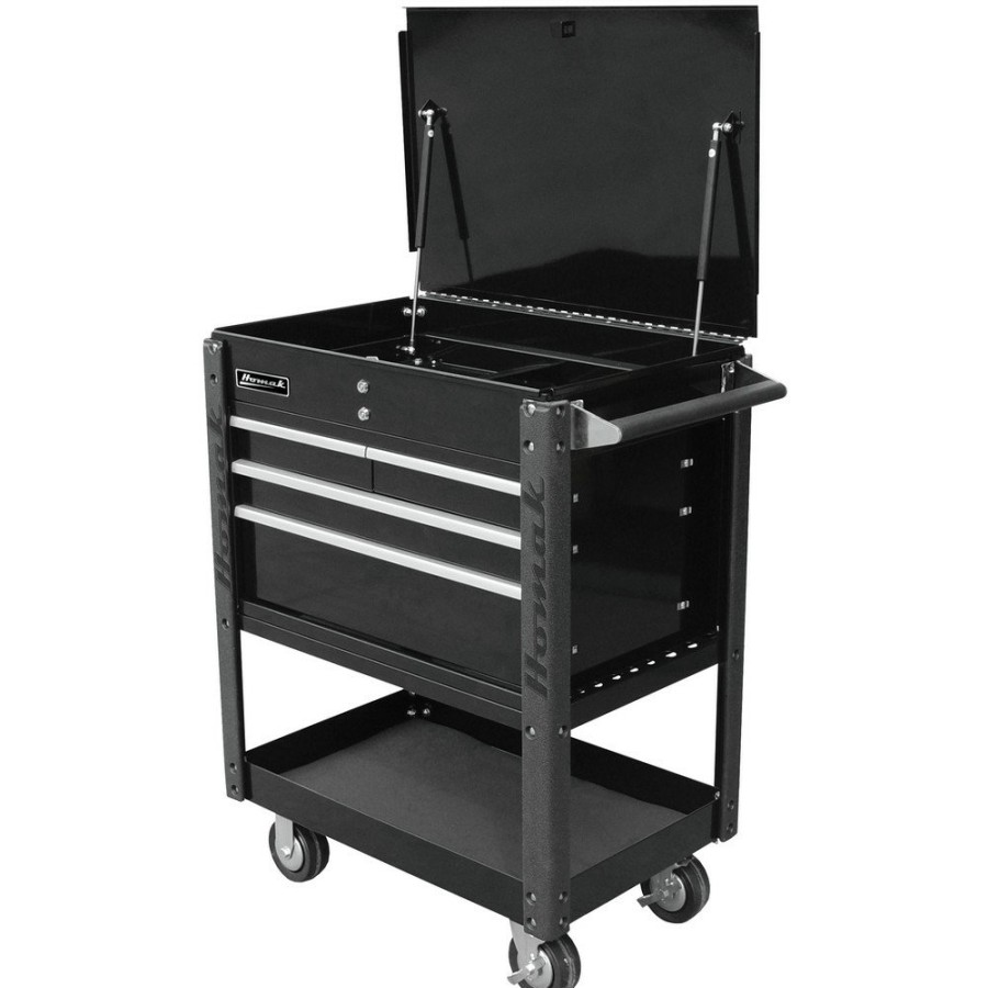 Tool Storage Homak | Homak Bk06032000 35 In. Professional 4-Drawer Service Cart - Black