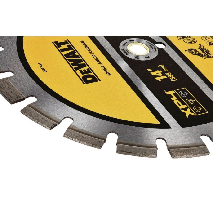 Power Tool Accessories Dewalt Circular Saw Blades | Dewalt Dw47444 14 In. Xp4 Asphalt Segmented Diamond Blade