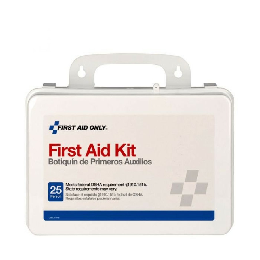 Safety Equipment First Aid Only First Aid And Emergency Kits | First Aid Only 6082 95-Piece Osha 25 Person First Aid Kit With Weatherproof Plastic Case