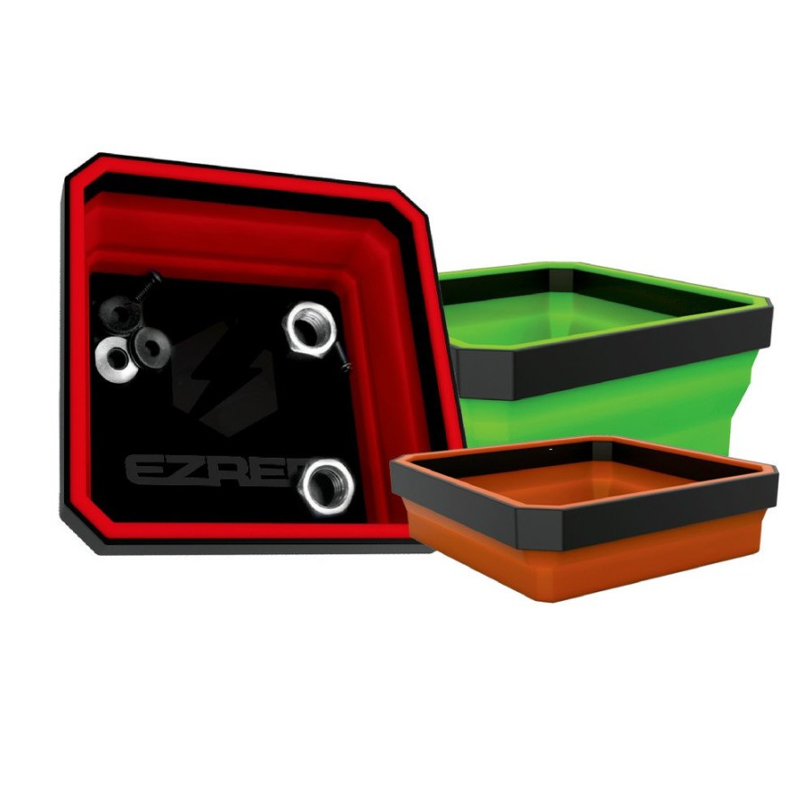 Automotive EZ Red | Ez Red Eztray-Clr 3-Piece Collapsible Magnetic Parts Tray Set