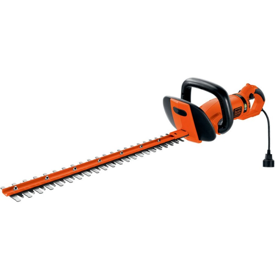 Outdoor Power Tools & Equipment Black & Decker Hedge Trimmers | Black & Decker Hh2455 120V 3.3 Amp Brushed 24 In. Corded Hedge Trimmer With Rotating Handle