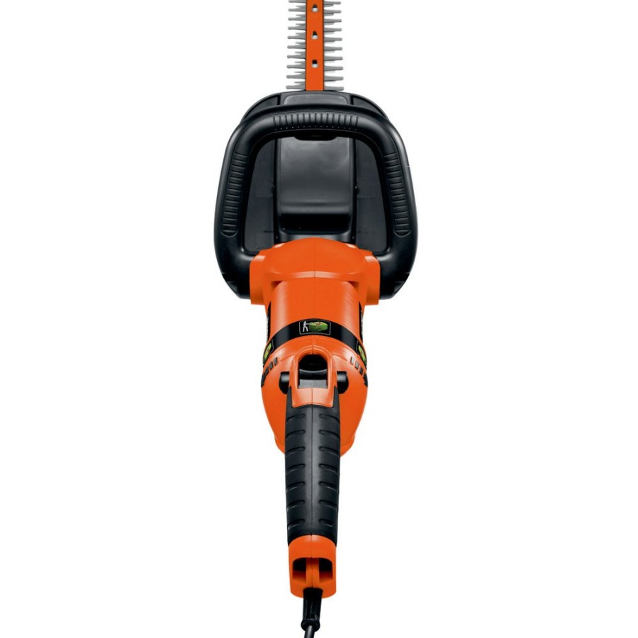 Outdoor Power Tools & Equipment Black & Decker Hedge Trimmers | Black & Decker Hh2455 120V 3.3 Amp Brushed 24 In. Corded Hedge Trimmer With Rotating Handle