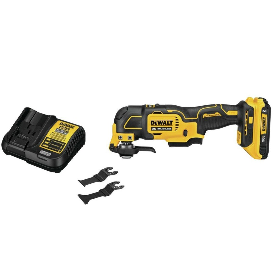 Power Tools Dewalt Oscillating Tools | Dewalt Dcs354D1 20V Max Atomic Brushless Lithium-Ion Cordless Oscillating Multi-Tool Kit (2 Ah)