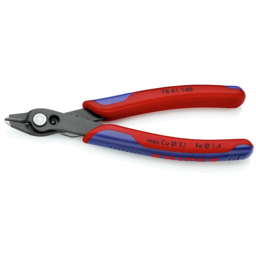 Air Tools And Equipment Knipex Air Nibblers Shears | Knipex 7861140 64 Hrc 5-1/2 In. Electronic Super Knips With Comfort Grip - X-Large