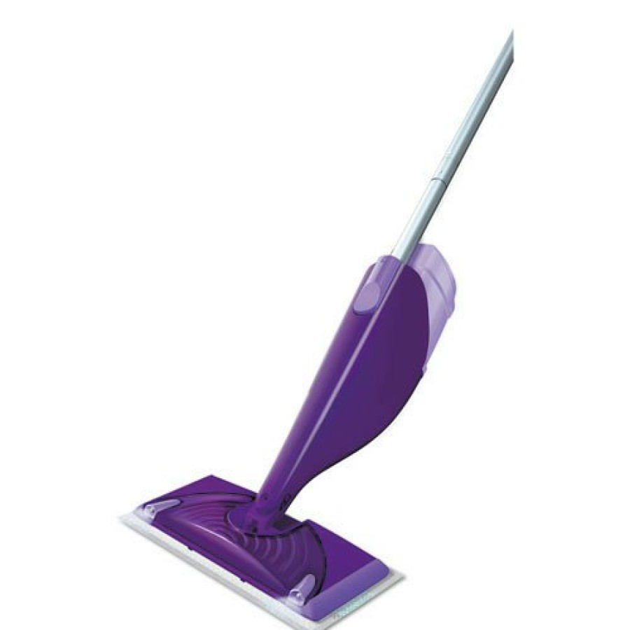 Facility Maintenance & Supplies Swiffer Cleaning Tools | Swiffer 92811 Wetjet 11 In. X 5 In. Cloth Head 46 In. Aluminum Plastic Handle Mop - White/Purple/Silver (2/Carton)