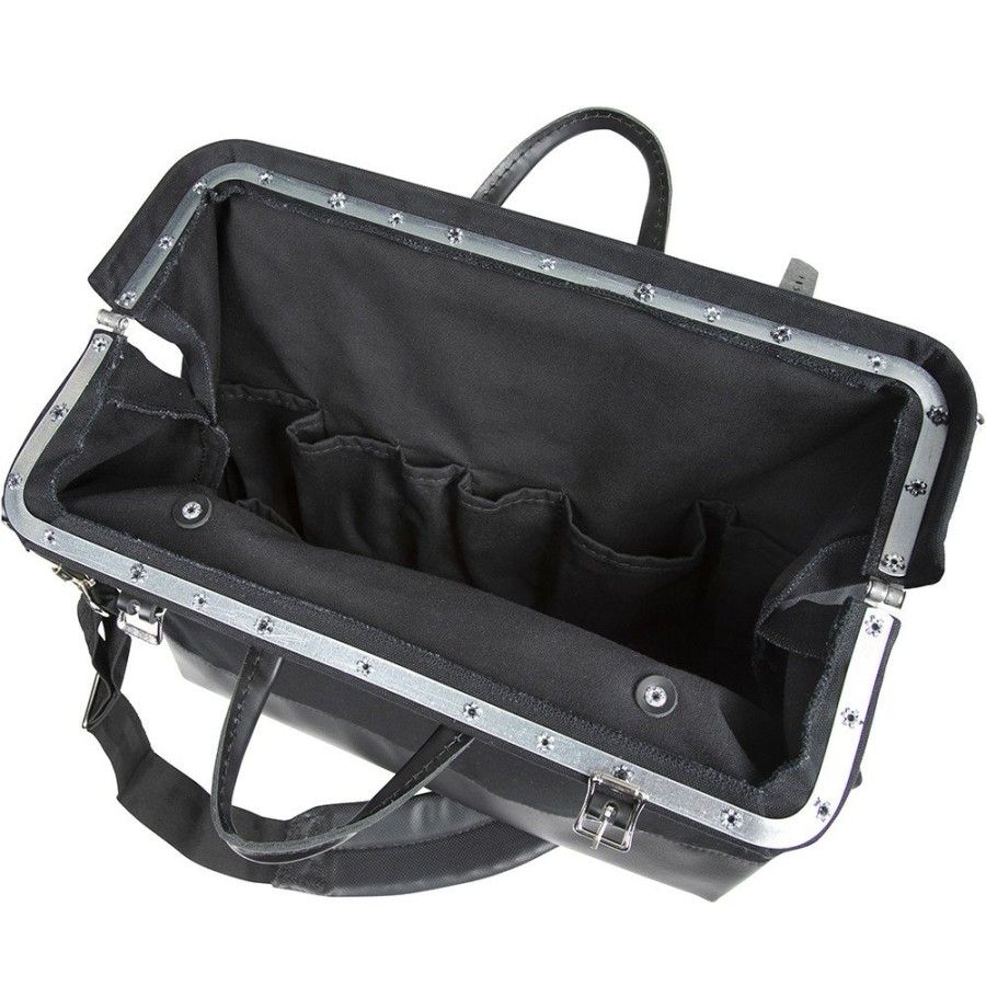 Tool Storage Klein Tools | Klein Tools 510218Spblk 18 In. Deluxe Canvas Tool Bag - Black