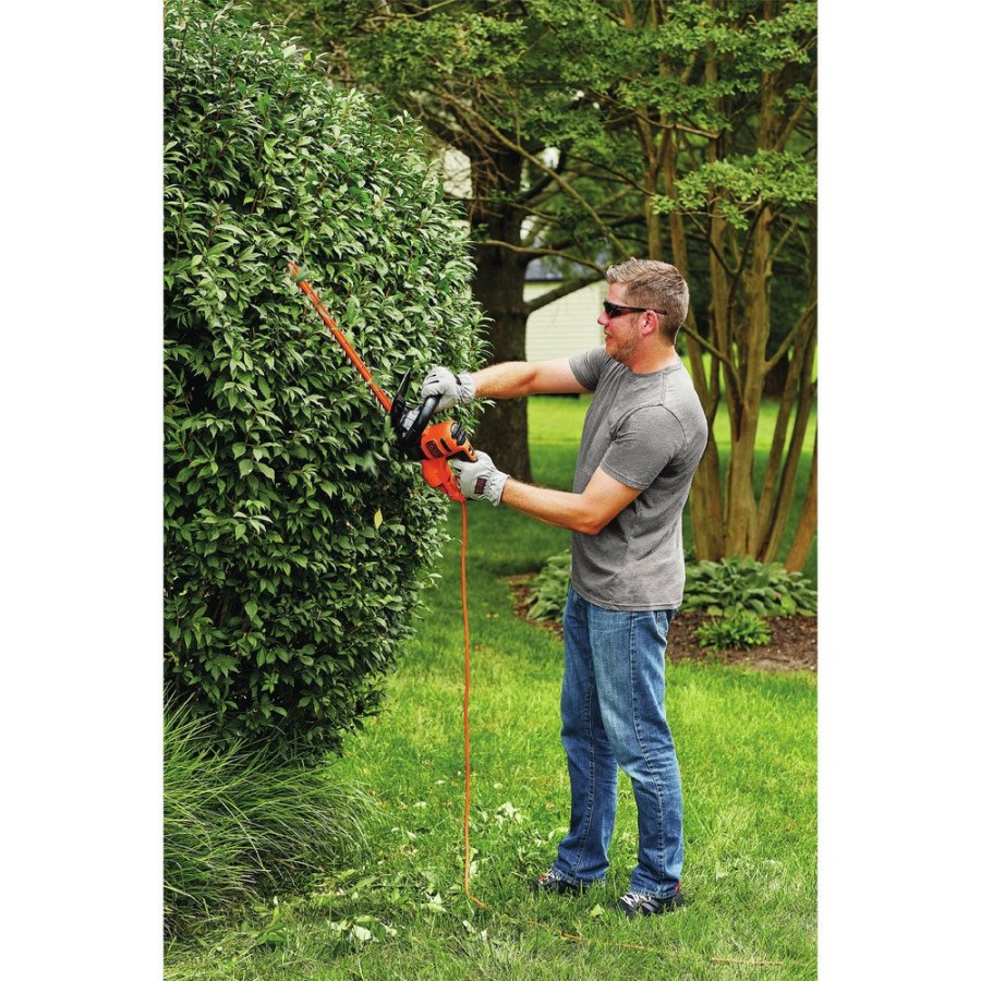 Outdoor Power Tools & Equipment Black & Decker Hedge Trimmers | Black & Decker Beht350 120V 4 Amp Brushed 22 In. Corded Hedge Trimmer