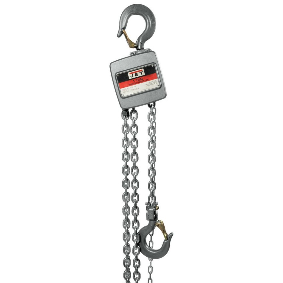 Material Handling JET | Jet 133130 Al100 Series 1 Ton Capacity Alum Hand Chain Hoist With 30 Ft. Of Lift