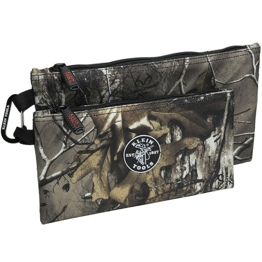 Tool Storage Klein Tools | Klein Tools 55560 2-Piece 12.5 And 10 In. Camo Zipper Bags