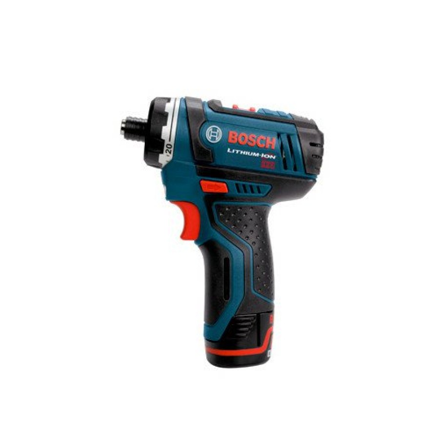 Power Tools Bosch Drill Drivers | Bosch Ps21-2A 12V Max Lithium-Ion 2-Speed 1/4 In. Cordless Pocket Driver Kit (2 Ah)