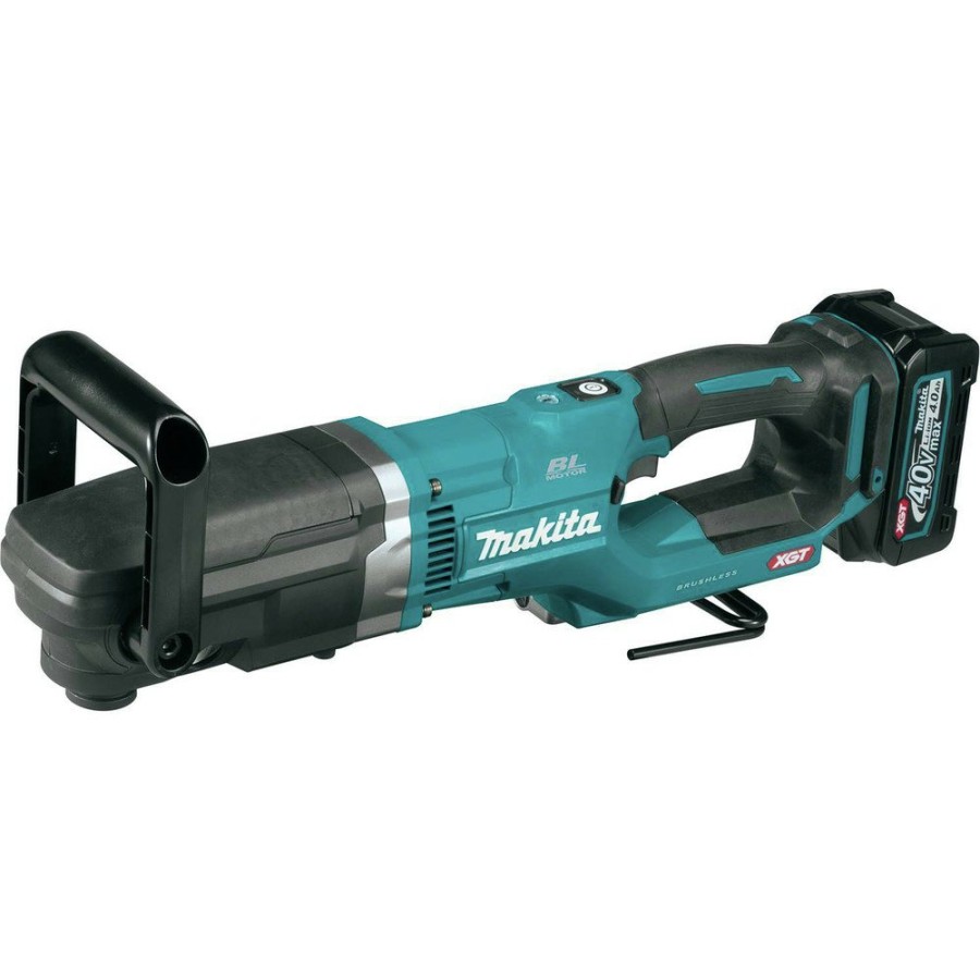 Power Tools Makita Right Angle Drills | Makita Gad02M1 40V Max Xgt Brushless Lithium-Ion 7/16 In. Cordless Hex Right Angle Drill Kit (4 Ah)