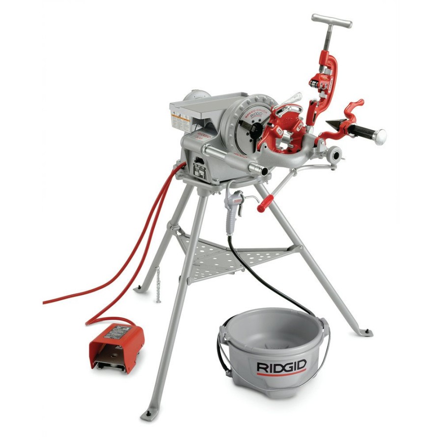 Plumbing And Drain Cleaning Ridgid | Ridgid 300 Complete 15 Amp Power Drive Threading System