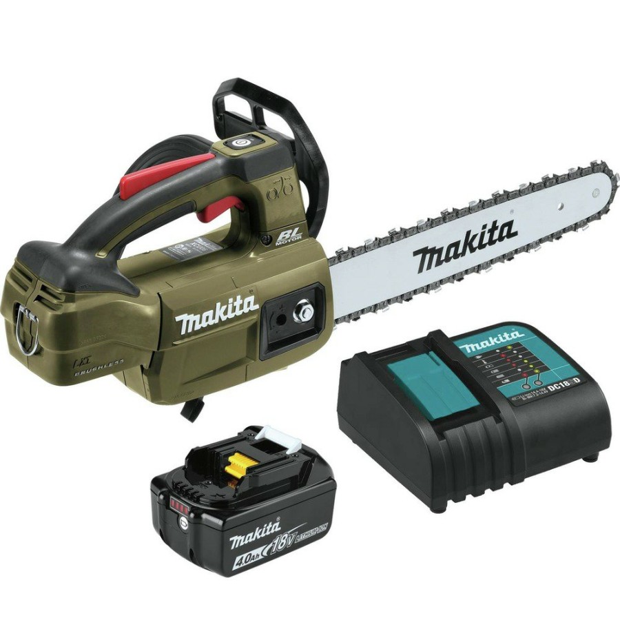 Outdoor Power Tools & Equipment Makita | Makita Adcu10Sm1 Outdoor Adventure 18V Lxt Lithium-Ion 12 In. Cordless Top Handle Chain Saw Kit (4 Ah)