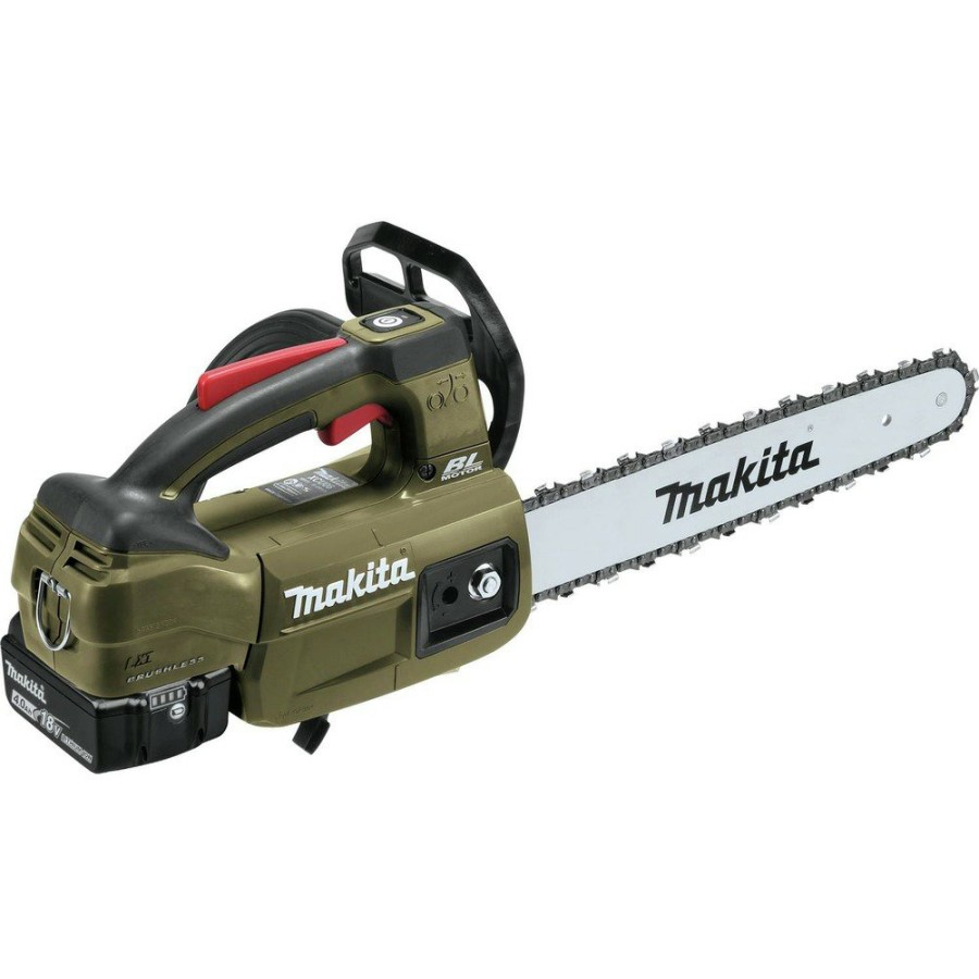 Outdoor Power Tools & Equipment Makita | Makita Adcu10Sm1 Outdoor Adventure 18V Lxt Lithium-Ion 12 In. Cordless Top Handle Chain Saw Kit (4 Ah)