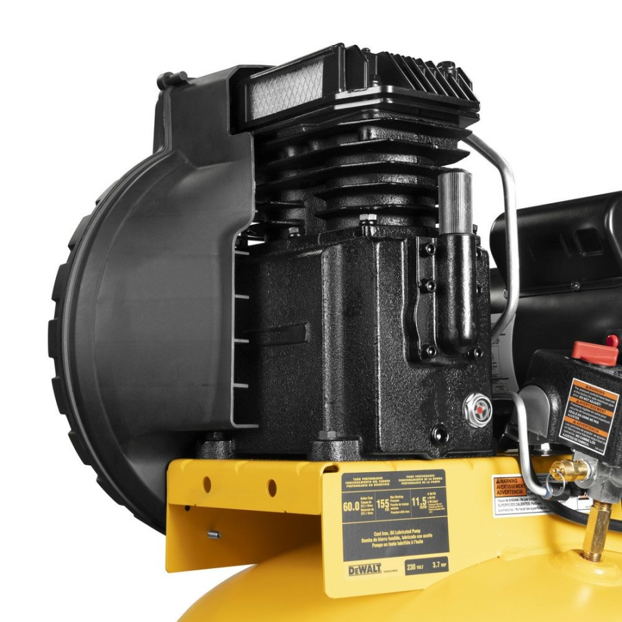 Air Tools And Equipment Dewalt Portable Air Compressors | Dewalt Dxcmla3706056 3.7 Hp 60 Gallon Oil-Lube Stationary Air Compressor