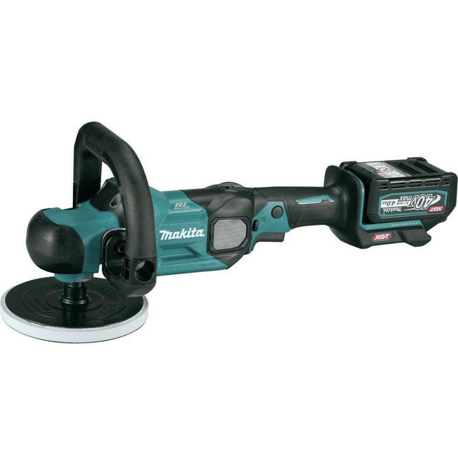 Power Tools Makita Polishers | Makita Gvp01M1 40V Max Xgt Brushless Lithium-Ion 7 In. Cordless Polisher Kit (4 Ah)