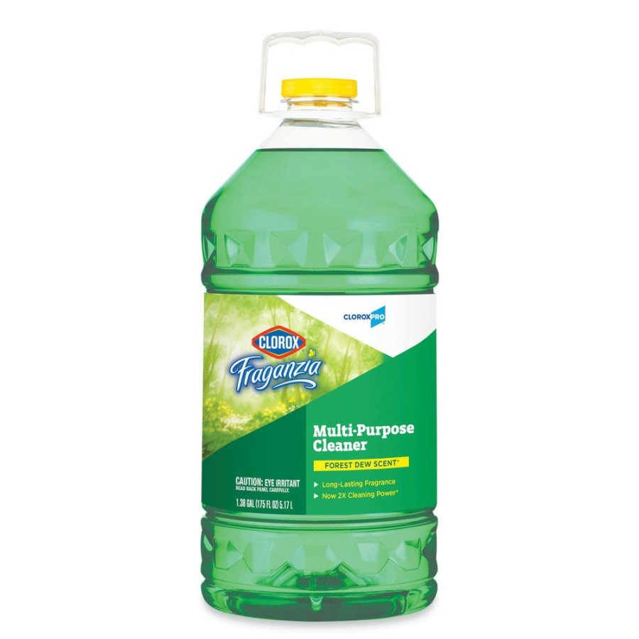 Facility Maintenance & Supplies Clorox Cleaners | Clorox 31525 175 Oz. Bottle Fraganzia Multi-Purpose Cleaner - Forest Dew Scent (3/Carton)