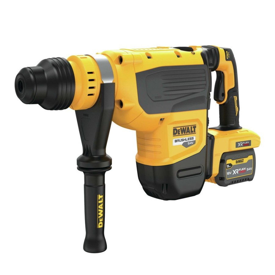 Power Tools Dewalt Rotary Hammers | Dewalt Dch735X2 60V Max Brushless Lithium-Ion 1-7/8 In. Cordless Sds Max Combination Rotary Hammer Kit With 2 Batteries (9 Ah)