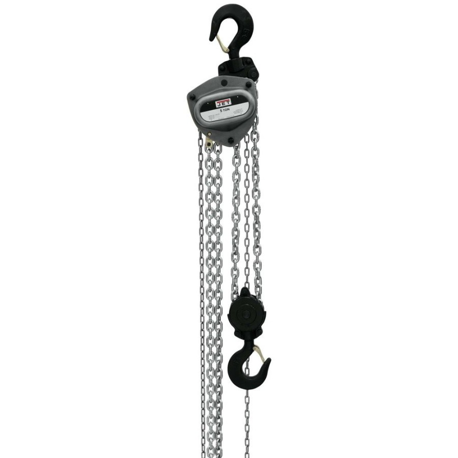 Material Handling JET | Jet L100-500Wo-10 L-100 Series 5 Ton 10 Ft. Lift Overload Protection Hand Chain Hoist