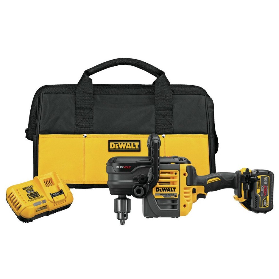 Power Tools Dewalt Drill Drivers | Dewalt Dcd460T1 Flexvolt 60V Max Lithium-Ion Variable Speed 1/2 In. Cordless Stud And Joist Drill Kit With (1) 6 Ah Battery