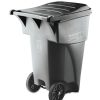 Facility Maintenance & Supplies Rubbermaid Commercial | Rubbermaid Commercial Fg9W2200Gray Brute Heavy-Duty 95 Gallon Square Rollout Waste Container - Gray