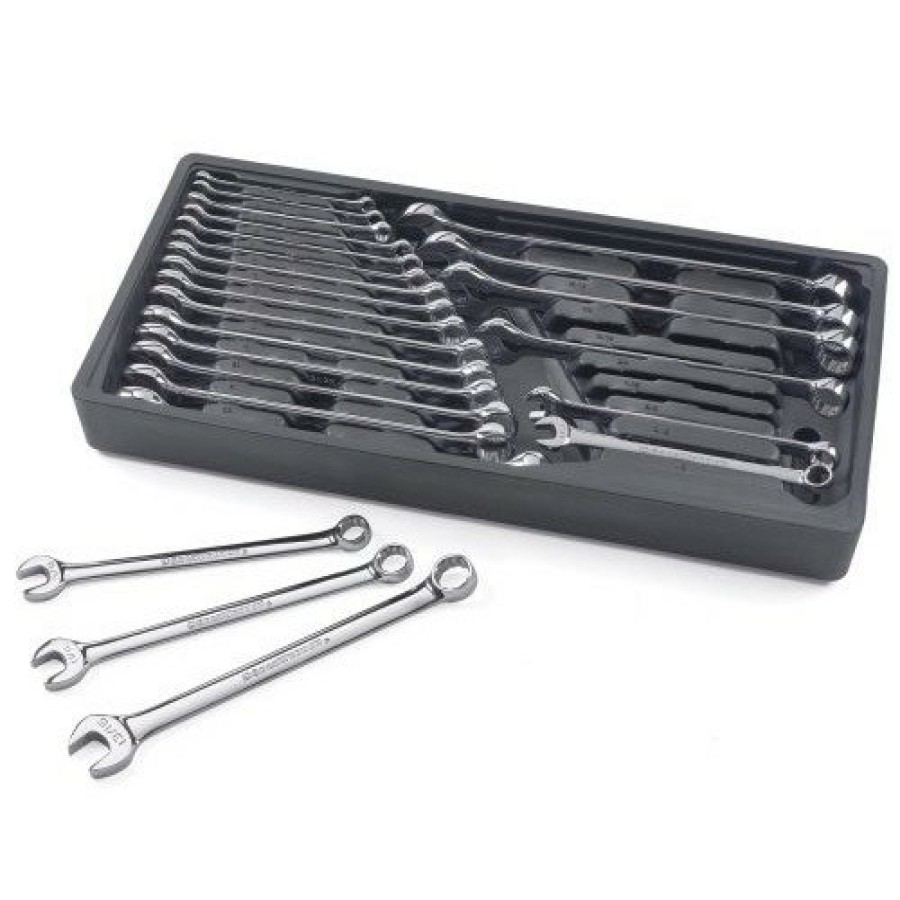 Hand Tools GearWrench Socket Sets | Gearwrench 81900 24-Piece Long Pattern Combination Sae/Metric Non-Ratcheting Wrench Set