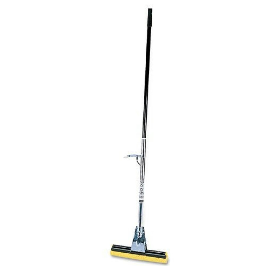 Facility Maintenance & Supplies Rubbermaid Commercial Cleaning Tools | Rubbermaid Commercial Fg643500Brnz Bronze Handle Steel Roller Sponge Mop With 12 In. Yellow Sponge